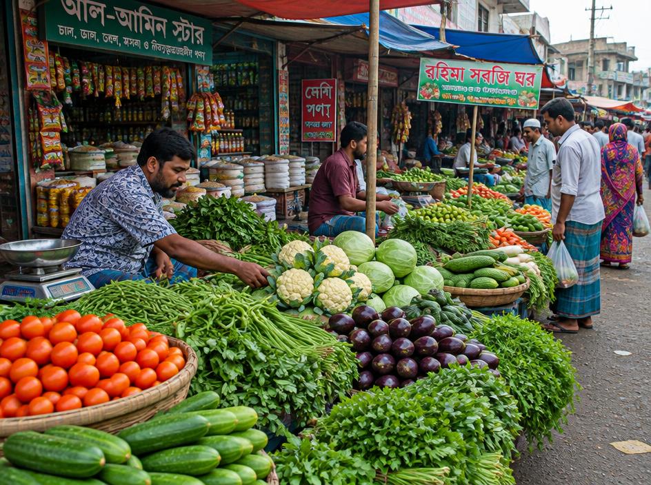 তাজা সবজির হাট